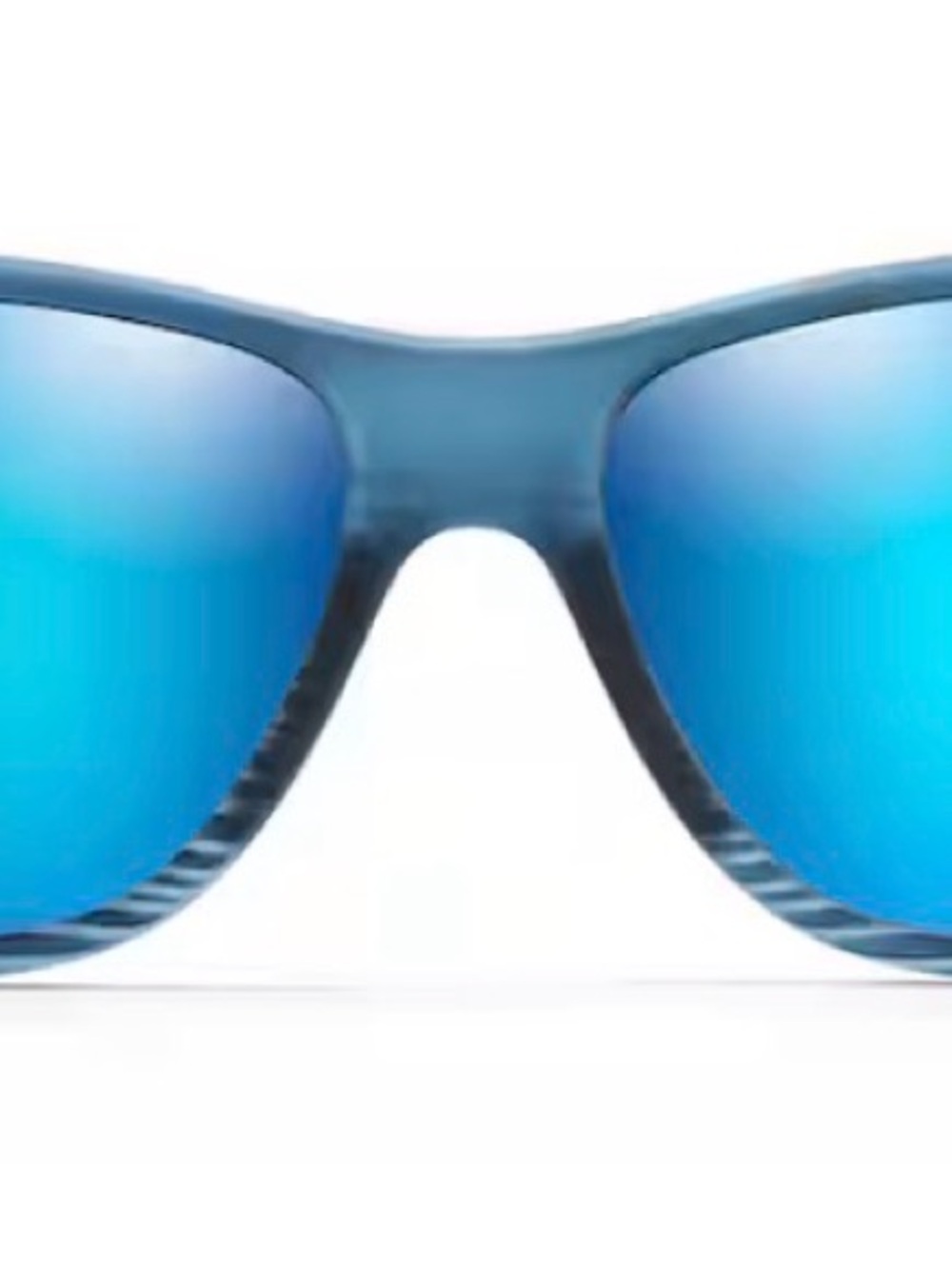 Maui Jim KAIWI CHANNEL Polarized Wrap Sunglasses Blue Black w/Blue Hawaii Lenses - Picture 2 of 15
